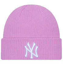 New Era Mtze - Strick - Rib - New York Yankees - Pink