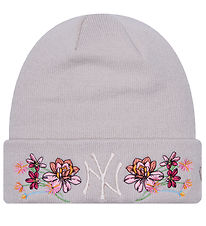 New Era Beanie - Knitted - New York Yankees - Floral - Beige