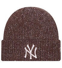New Era Beanie - Knitted - Rib - New York Yankees - Brown/Beige