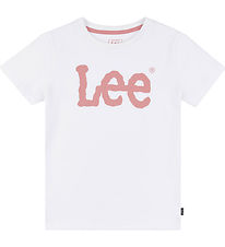 Lee T-paita - huojuva grafiikka - Bright White