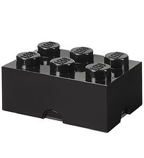 LEGO Storage Frvaringslda - 6 Knoppar - 37,5x25x18 - Svart