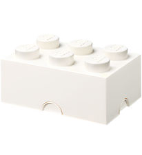 LEGO Storage Frvaringslda - 6 Knoppar - 37,5x25x18 - Vit