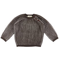 Copenhagen Colors Blouse - Knitted - Dark Brown Cream Co