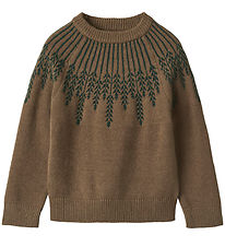 Fliink Blouse - Knitted - Viscose - Alon Leaf - Pinegrove