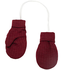 Joha Mittens - Wool - Bordeaux