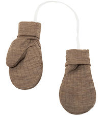 Joha Mittens - Wool - Brown