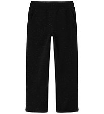 Name It Trousers - Wide - NkfRylulle - Black with Silver Glitter