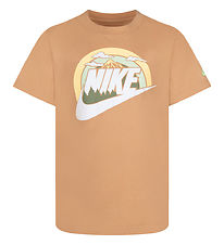 Nike T-Shirt - Amber Brown av. Imprim