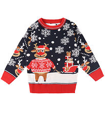 Jule-Sweaters Bluse - The Bringing Christmas Gifts Pullover - Na