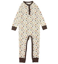 Katvig Jumpsuit - Wool - White w. Smiley