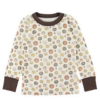 Katvig Blouse - Laine - Blanc av. Smiley