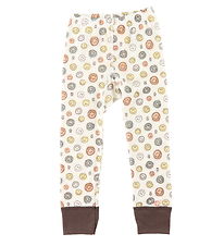 Katvig Leggings - Wool - White w. Smiley