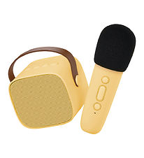 Lalarma Haut-parleur av. Microphone - Sans fil - Karaok - Jaune