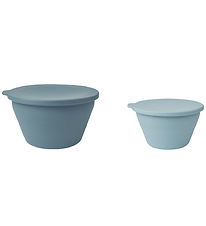 Liewood Bowls - Silicone - Foldable - 2-Pack - Dale - Sea Blue/W
