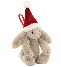 Jellycat Christmas Decorations - 13x6 cm - Bashful Christmas Bun