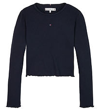 Tommy Hilfiger Blouse - Essential Rib - Desert Cloud