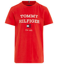 Tommy Hilfiger T-Shirt - Logo - Rouge froce