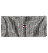 Tommy Hilfiger Headband - Knitted - Small Flag - Light Grey Heat