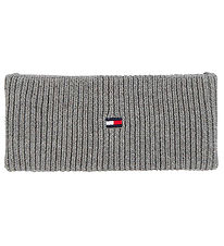 Tommy Hilfiger Hoofdband - Gebreid - Small Vlag - Light Grey Hei