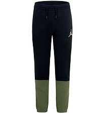 Jordan Pantalon de Jogging - Noir/Vert Militaire