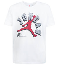 Jordan T-paita - Valkoinen M. Punainen