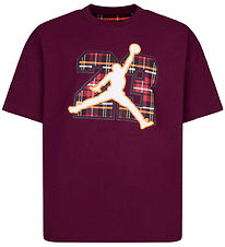 Jordan T-shirt - Night Maroon w. Logo/Checs