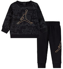 Jordan Sweatset - Schwarz m. Grau/Gold