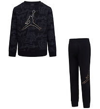 Jordan Sweat Set - Black w. Charcoal Grey/Gold