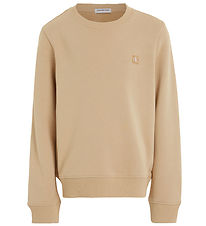 Calvin Klein Sweat-shirt - Monogramme Mini - Chaud Sable