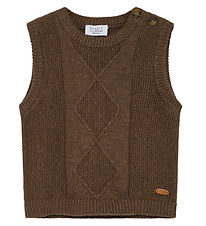 Hust and Claire Waistcoat - Knitted - Perrie - Cub Brown