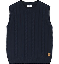Hust and Claire Waistcoat - Knitted - Eigil - Navy