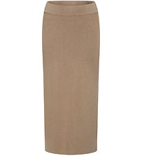 Grunt Skirt - Rib - Viscose - Elise - Nature