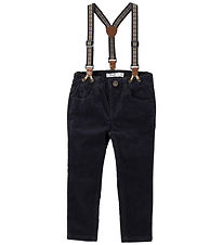 Name It Corduroy Trousers w. Suspenders - NmmRyan - India Ink
