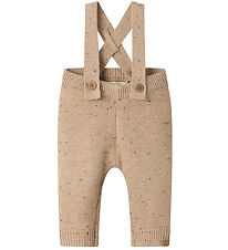 Lil' Atelier Trousers w. Suspenders - Knitted - NbmGalto - Warm