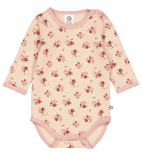 Msli Justaucorps m/l - Dahlia - Rose Sugar av. Fleurs