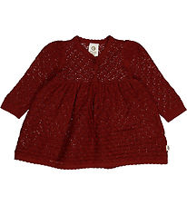 Msli Dress - Knit Scallop - Russet w. Pointelle