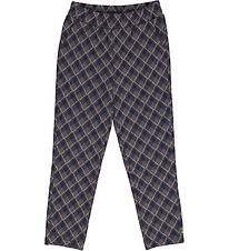 Msli Trousers - Jacquard - Tower Grey/Night Blue/Desert Green