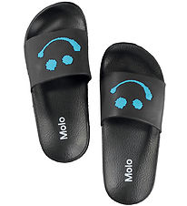 Molo Sandales de Plage -Zhappy - Noir av. Bleu