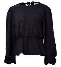 Hound Blouse - Back Ribbon Top - Black