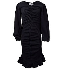 Hound Klänning - Puff Sleeve Klänning - Black