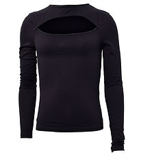 Hound Blouse - Cutout Top - Black