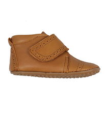 Pom Pom Soft Sole Leather Shoes - Camel