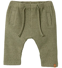 Lil' Atelier Trousers - Rib - NbmSophio - Loden Green