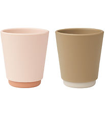 Liewood Cups - Silicone - Rachel - 2-Pack - Oat/Sandy Mix