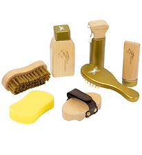 by ASTRUP Grooming set for horses - Wood - 7 Parts