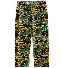 Mini Rodini Velvet Trousers - Camo - Green