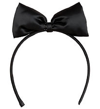 Mini Rodini Diadem - Bow Satin - Svart