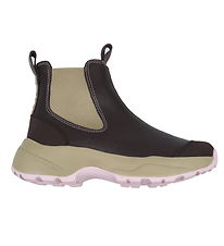 Woden Rubber Boots - Card - Siri - Chocolate/Light Lilac