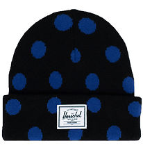 Herschel Beanie - Knitted - Elmer Kids - Black/Bluing Dots