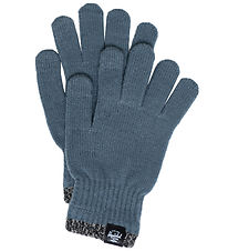Herschel Gloves - Knitted - Classic+ Stripe - Steel Blue